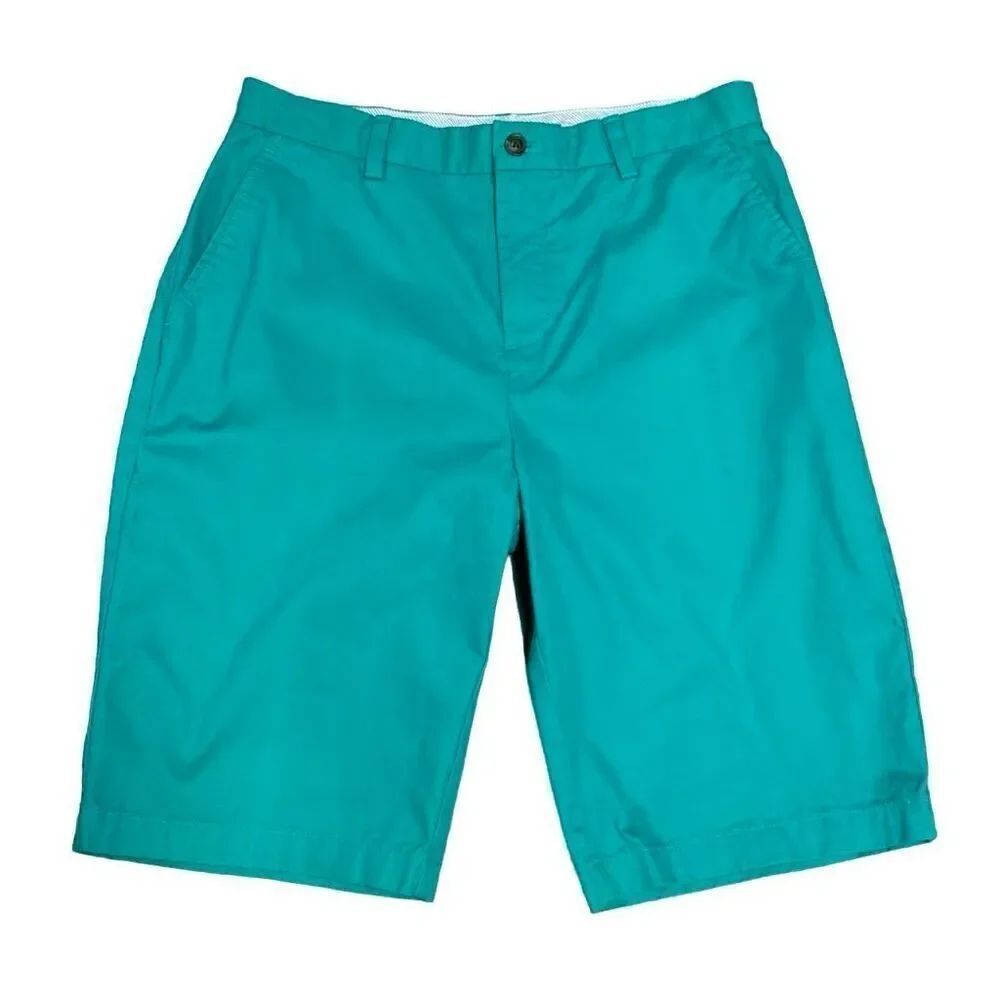 Brooks Brothers Boys Green Chino Shorts Size 18